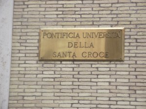 Pontifical University of the Holy Cross in Rome. Pontifical University of the Holy Cross in Rome.